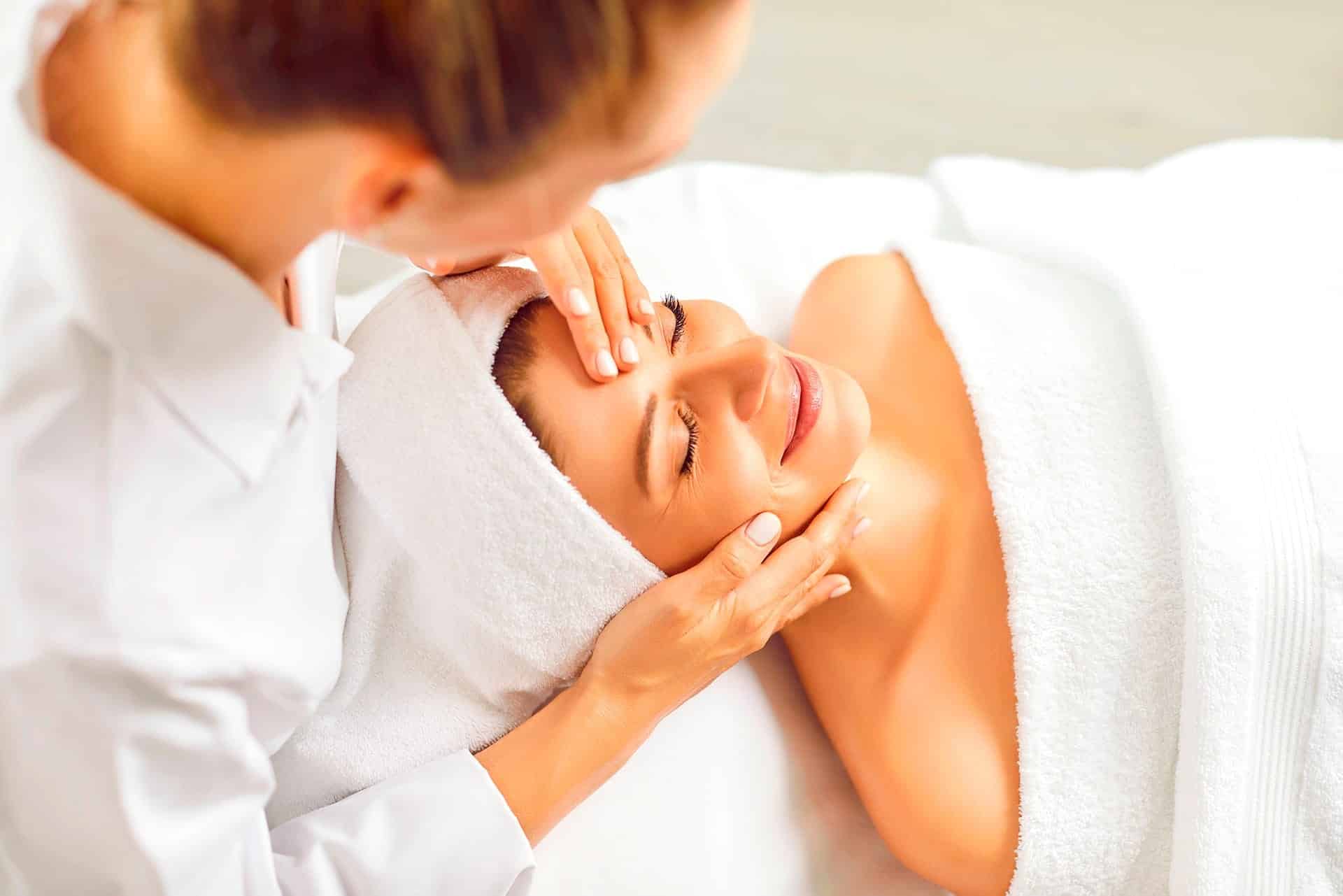 Facial treatment at NSC